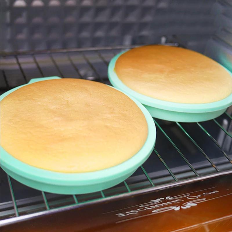 4/6/8 Inch Round Silicone Layer Cake Mould Silicone Mousse Cake Mold Layered Cake Round Shape Mold Cake Baking Tool Kitchen Tool