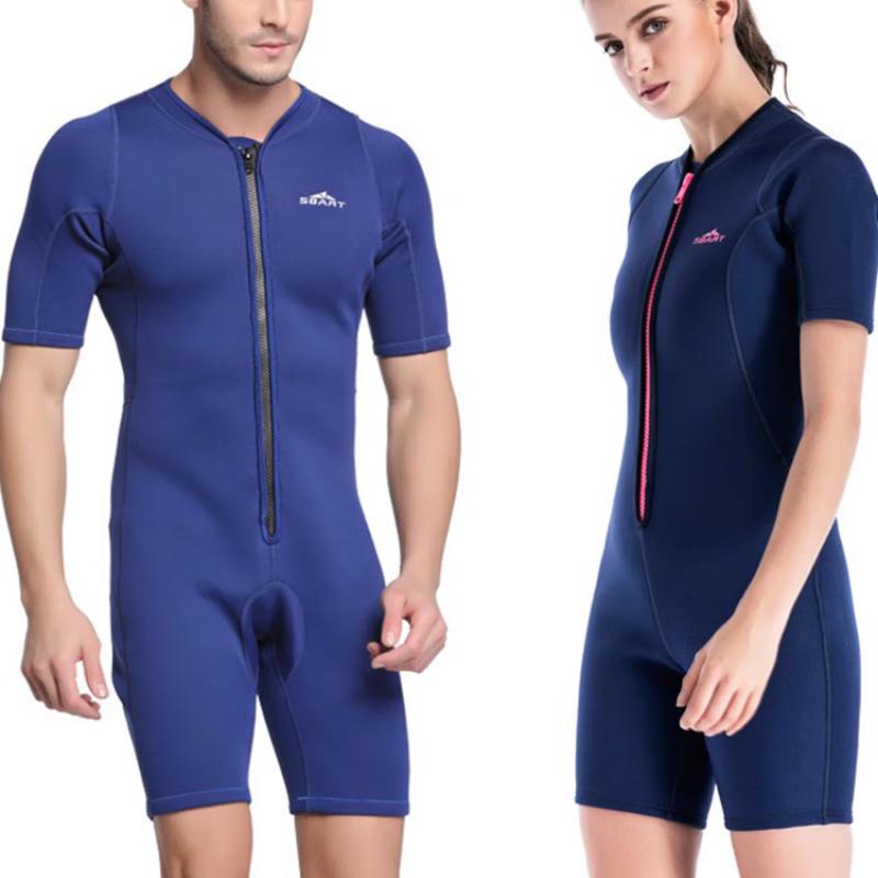 SBART Women's 2MM Short Sleeve One-Piece Wetsuit