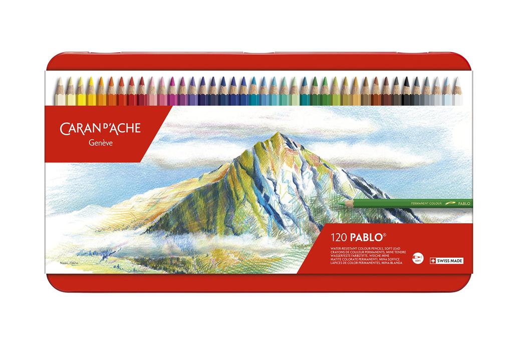 Caran Pablo colored pencils 120 color set d'Ache 0666-420 oil-based