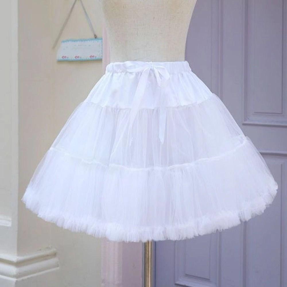 Jupon Lolita Multicouche en Tulle Cosplay Crinoline Jupon de dessous Jupes pour Mariage Fête