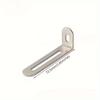 10PCS 90-Degree Stainless Steel Round Corner Angle Code Movable Holder Adjustable Reinforced Long Hole Bracket Connector