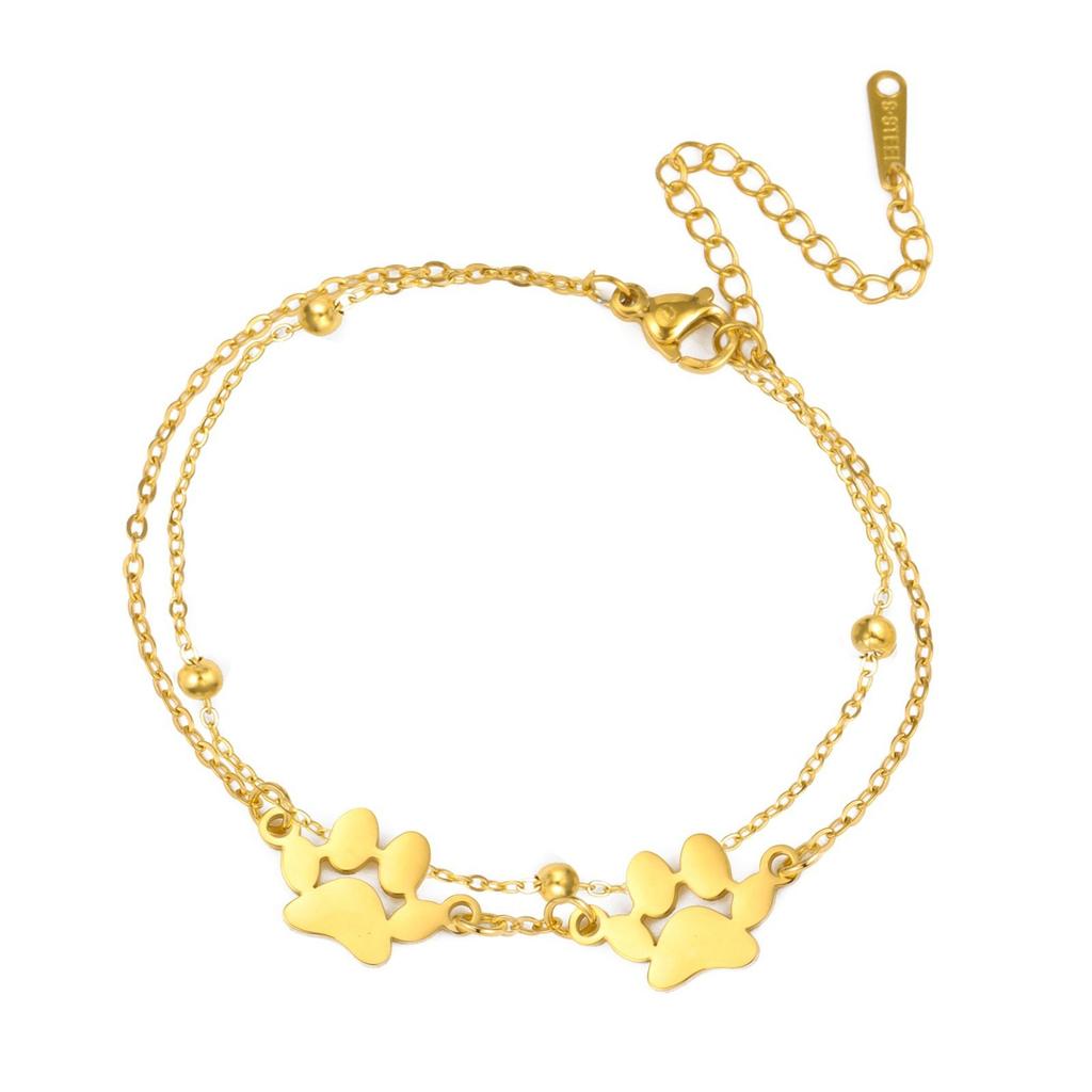 Pet Cat Dog Hip Hop Couple Bracelets Unisex Jewelry Valentine's Day Gift Accessories