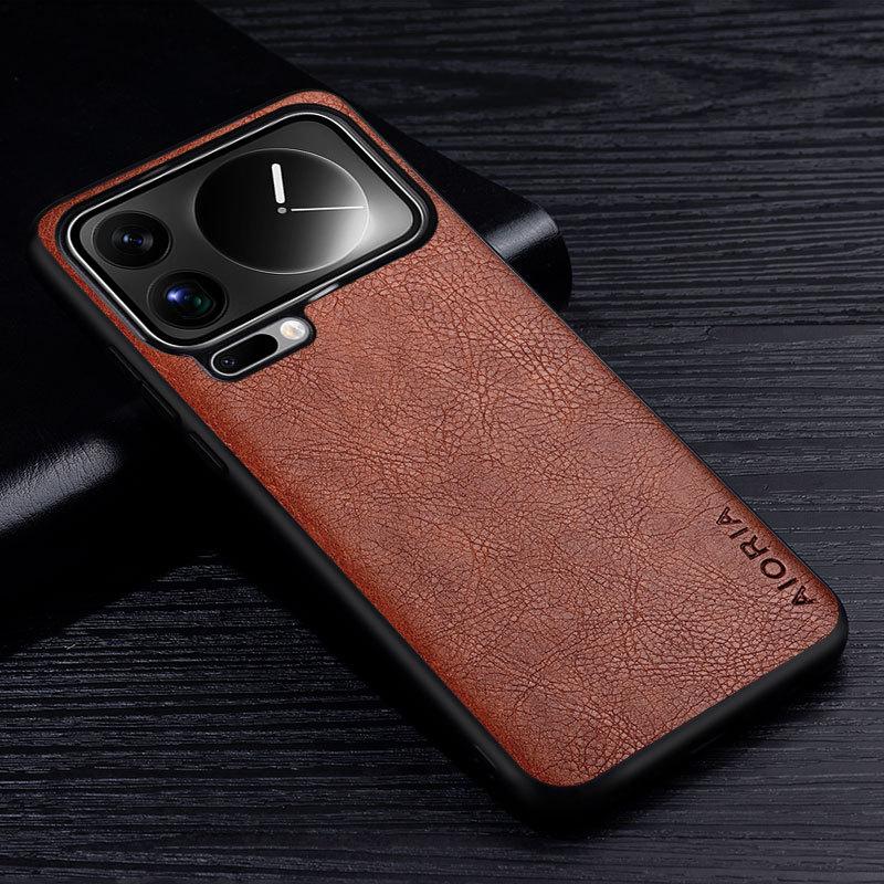 Luxury Leather Case For Xiaomi 17 Pro Max Ultra Premium Business Style Retro Litchi Pattern Back Cover for Xiaomi 17 Ultra case