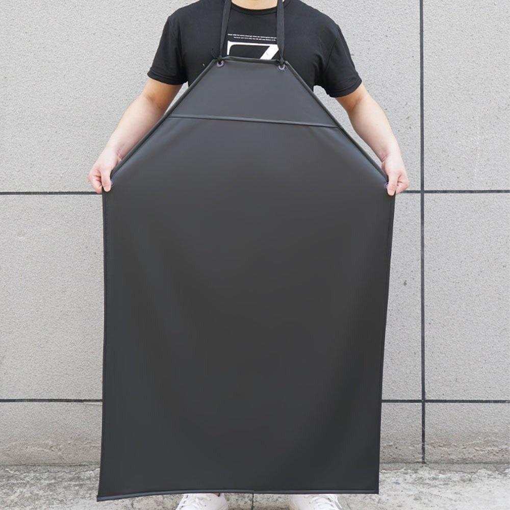 Waterproof Kitchen Apron PU Leather Work Apron Durable Cooking Chef Apron  Home