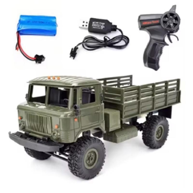 Four-Wheel Drive RC 2.4G WPL B24 Remote Control Model Car Military Card 1:16 Climbing Remote Control Car Model Toy Gift Boy