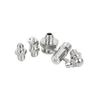 Metric & Imperial Thread Zerk Grease Fittings 304 Stainless Steel Straight Elbow Grease Nipple Lubrication Connector 10Pcs