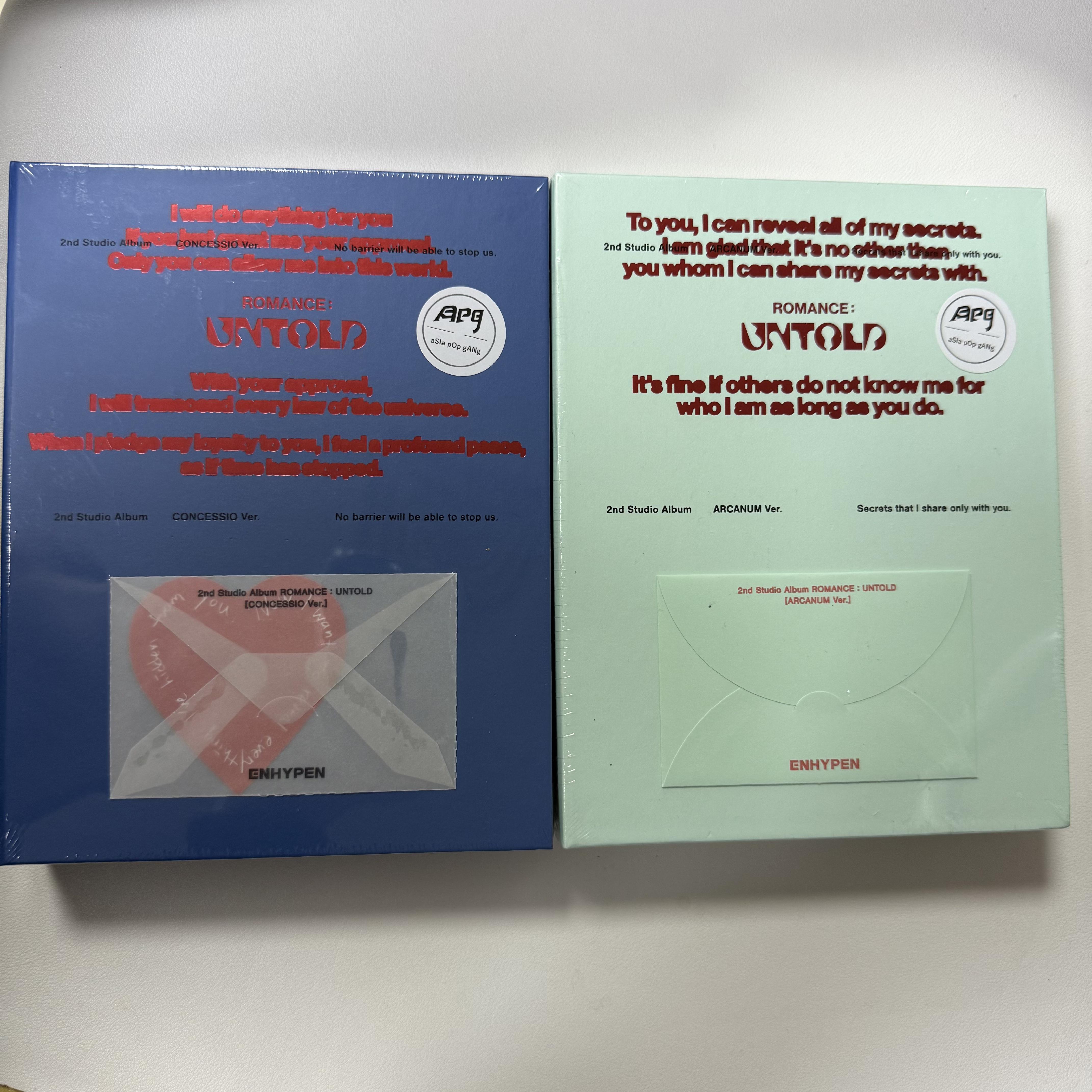 

Альбом ENHYPEN - [РОМАНС : UNTOLD] Альбом, набор из 2 версий CONCESSIO,ARCANUM