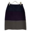 loro piana Navy X Purple X Khaki Cashmere 100% Skirt Skirt 42 Navy X purpleUsed