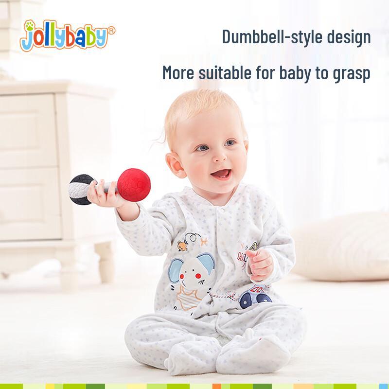 Jollybaby Infant Visual & Tactile Training Dumbbell