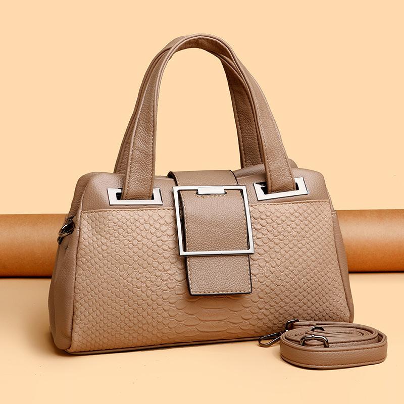 New trendy fashion large capacity patent leather medium mother bag crossbody portable shoulder women's bag