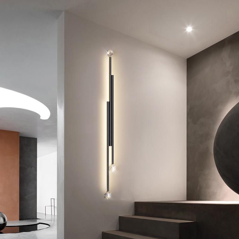 Nordic LED Wall Lamp for Study, Bedside, Luxury Hallway, Living Room, or TV Background.