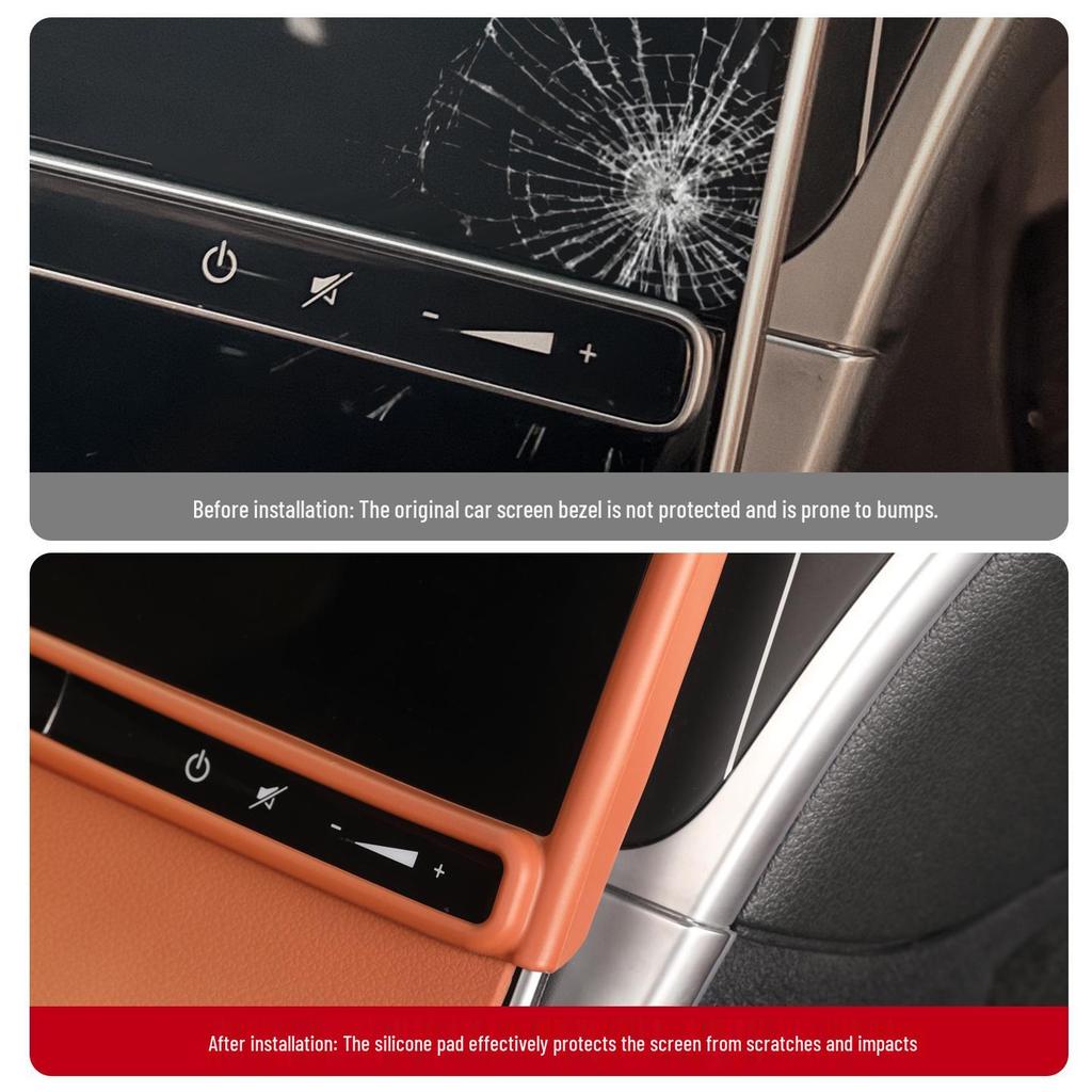 Mercedes GLC300L/C-Class C260L Center Console & Navigation Screen Protector - Silicone Cover Car Accessories
