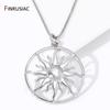 Fashion 18K Gold Plated Brass Hollow Sun Charms Round Pendant For DIY Women Necklace Making Supplies Findings