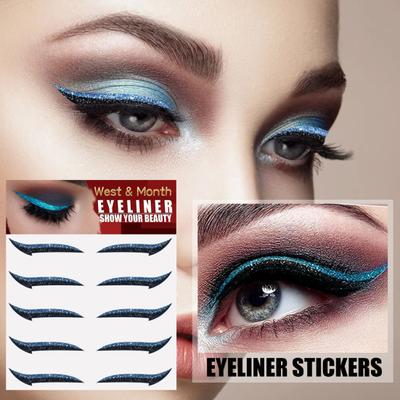 Sicherer Eyeliner-Aufkleber, modisch, schön, stilvoll, für Damen und Herren, Fake