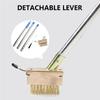 Durability Stainless Steel Weeding Brush Flexible Length Crack Weeder  for Various Heights, Easy Head Replacement