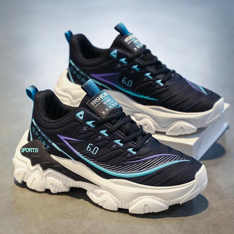 Fashion Platform Sports Shoes Casual Sneaker Sports and Leisure Loafers Non-slip Shoes for Men Ventilate Wear-resistant Fashion New