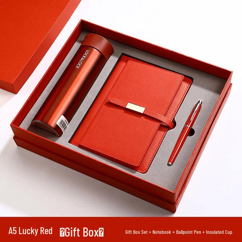 Business Gift Set with Insulated Mug & Notebook