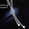 Elegante collana lunga con catena a griffe: Semplice, versatile, di lusso per le donne: perfetto per gli stili autunnali e invernali