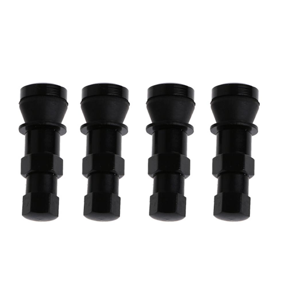 

4Pcs/set Aluminum Car Tubeless Wheel Tire Valve Stem Rim Bolt-in W/Dust Cap Black/Titanium/Silver чорний