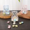 12PCS Large Gummy Bear Container Clear Reusable Bears Shaped Candy Holder Candy Storage Container Plastic Candy Boxes
