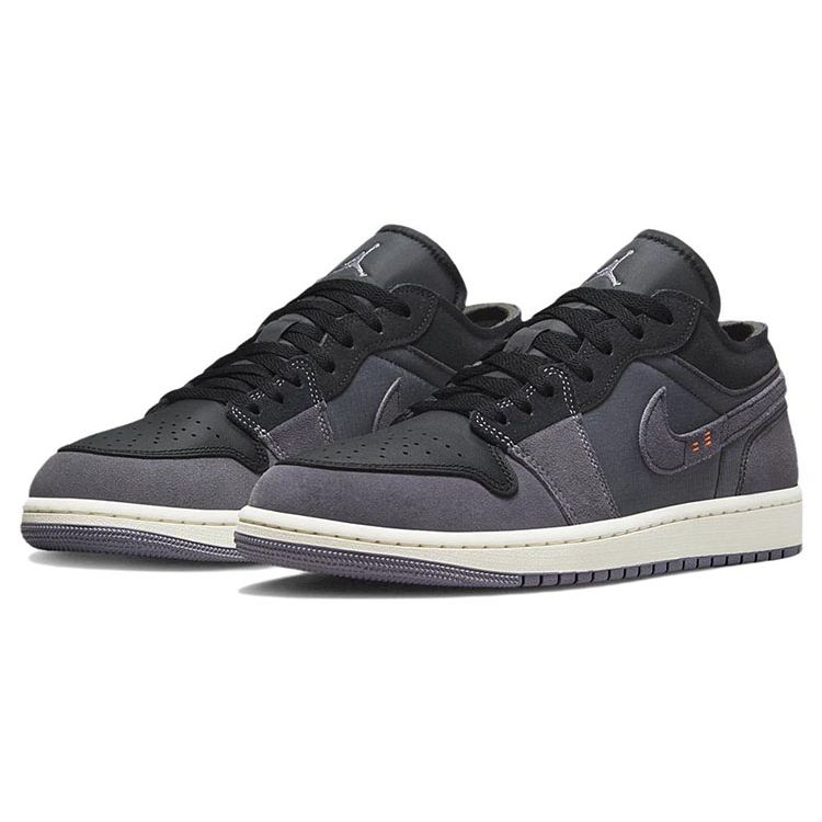 Air Jordan 1 Low SE Craft Inside Out - Black Men Sneakers Light-Graphite Sail Cement-Grey DN1635-001