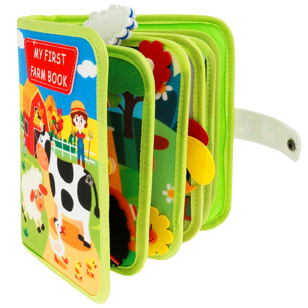 Pädagogisches Montessori Busy Board für Kleinkinder Sensorisches Aktivitätsspielzeug Feinmotorik Entwicklung Reise Lern Geschenk Polyester
