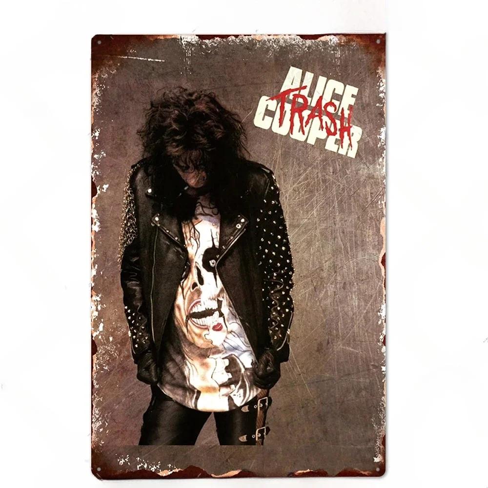 Rock Band Posters Decor Metal Signs Vintage Metal Tin Sign Plaque Metal Wall Plate Bar Club