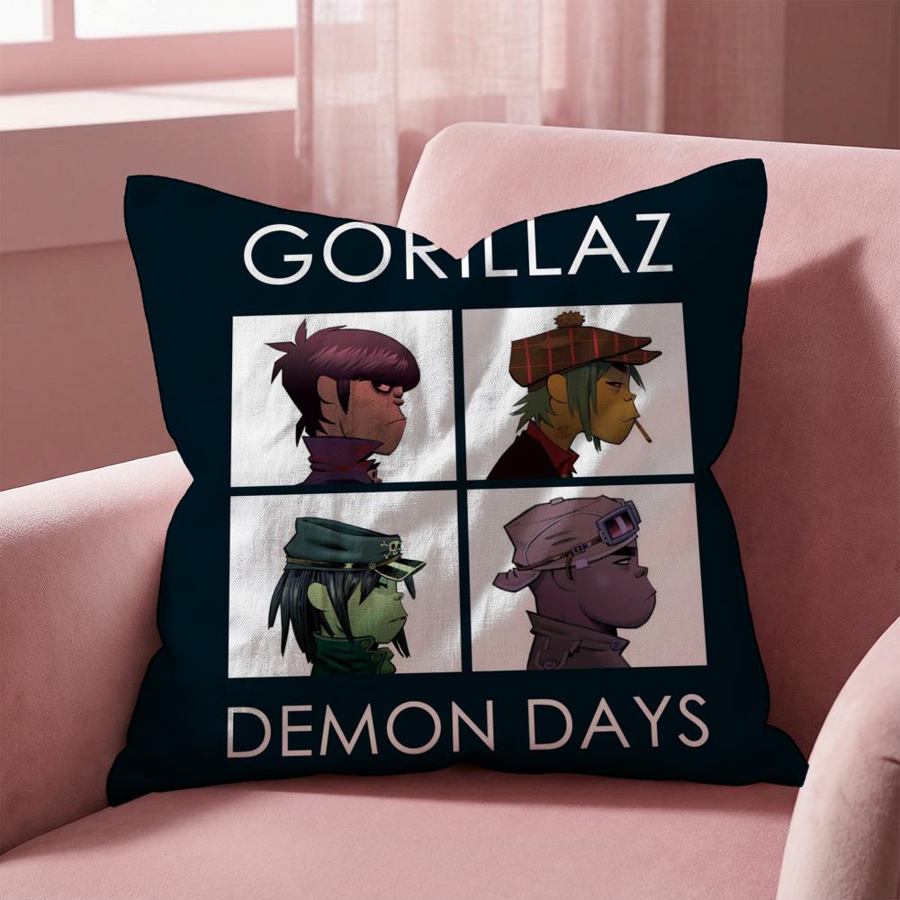 Band Cool G-Gorillaz Kissenbezug Mehrzweck-Kissenbezug für Zuhause & Auto - Wendbar, Weich & Langlebig für den täglichen Gebrauch