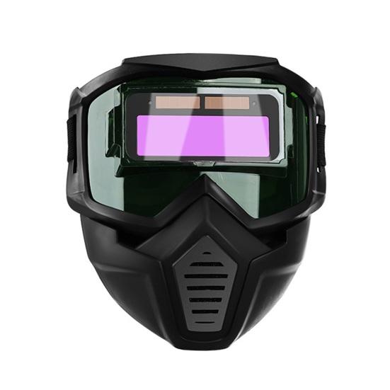 Welding Helmet with Goggles Heat-Resistant Face Mask Split Removable Welding Shield for Eye Protection
