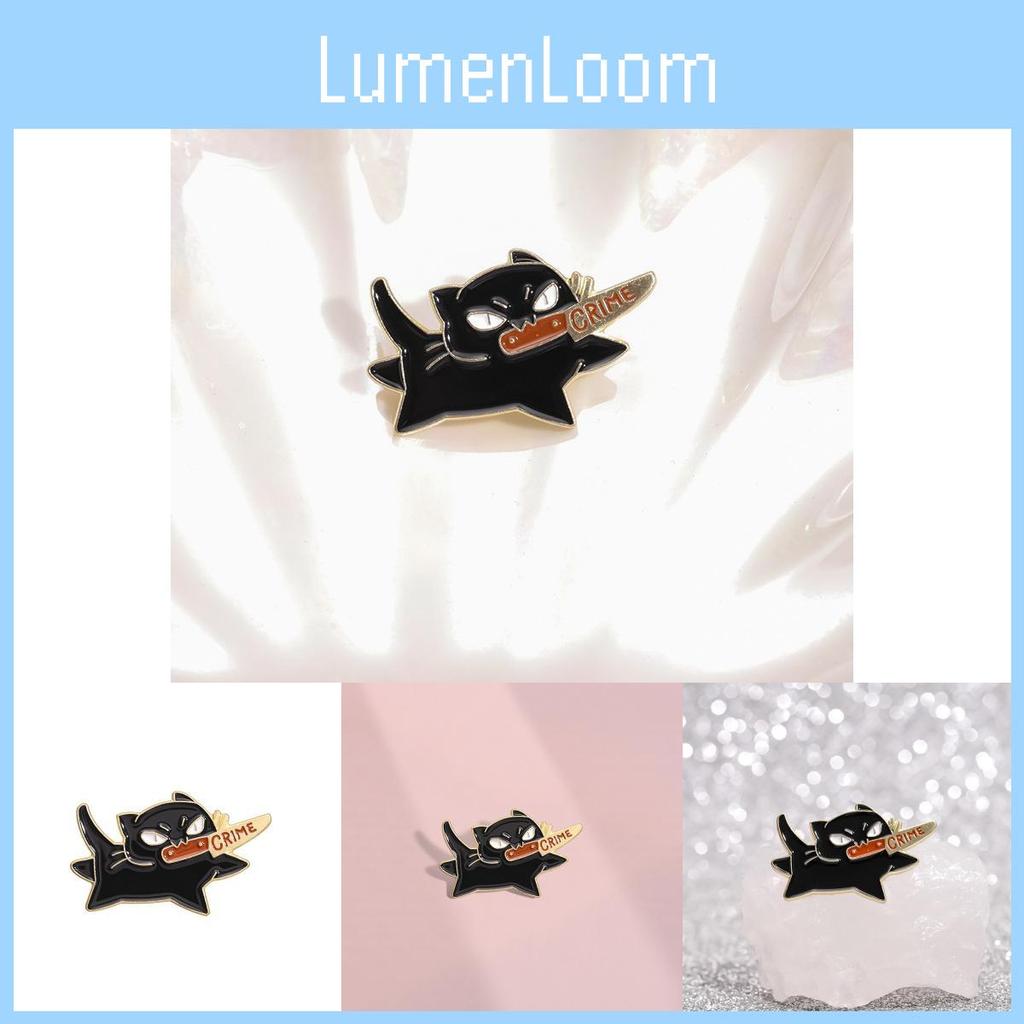 Kočičí brož Okouzlující stylová slitinová jehlice s hravým kresleným designem postavičky