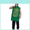 Costume Creativo di Halloween da Palco per Uomo con Design Comico di Bottiglia di Birra in Materiale Poliestere