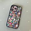Japan T-Tokidokis Black Silicone Hard Plastic Phone Case For Iphone 17 Air 16 15 14 13 12 11 Pro Max PC+TPU Case