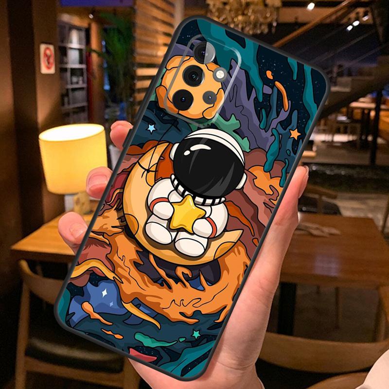 Star Astronaut Cute Case For Samsung Galaxy A16 A06 A26 A36 A56 A52 A53 A33 A13 A34 A54 A14 A15 A35 A55 A22 A32
