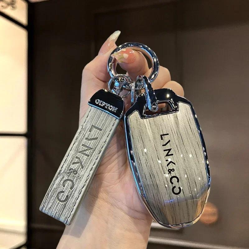 DCT4 Prémiové personalizované pouzdro na klíče pro muže a ženy, ochranné pouzdro na dálkové ovládání auta, klíčenkaPro LYNK&CO 03/09/01/02/06 /2023