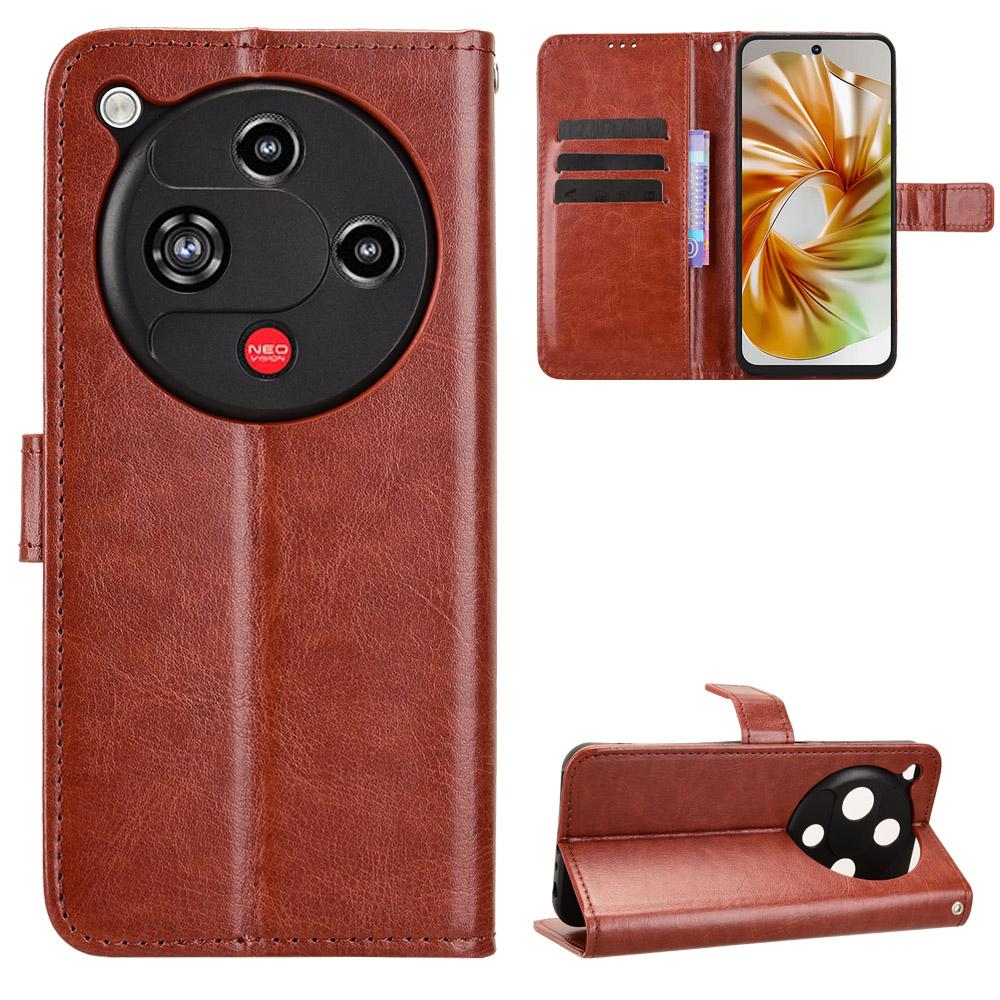 Flip Cover für ZTE nubia Focus 2 PU-Leder Ganzkörperschutz [RFID-Blockierung] Handyhüllen Brieftaschenhülle