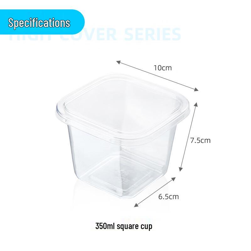Pabei Disposable High-Transparency Square Dessert Cups