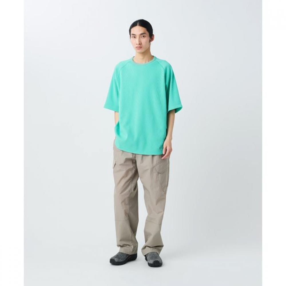 Snow Peak Dry WaffLe T shirT Mens cuT Sewn LighT Green L Size Cs 26su012