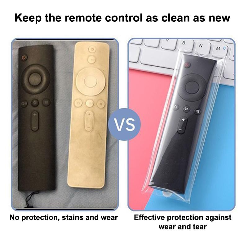 10/20/30/50Pcs Remote Control Protective Case Transparent PU Washable Reusable Dustproof Splashproof Cover for TV Set-top Box