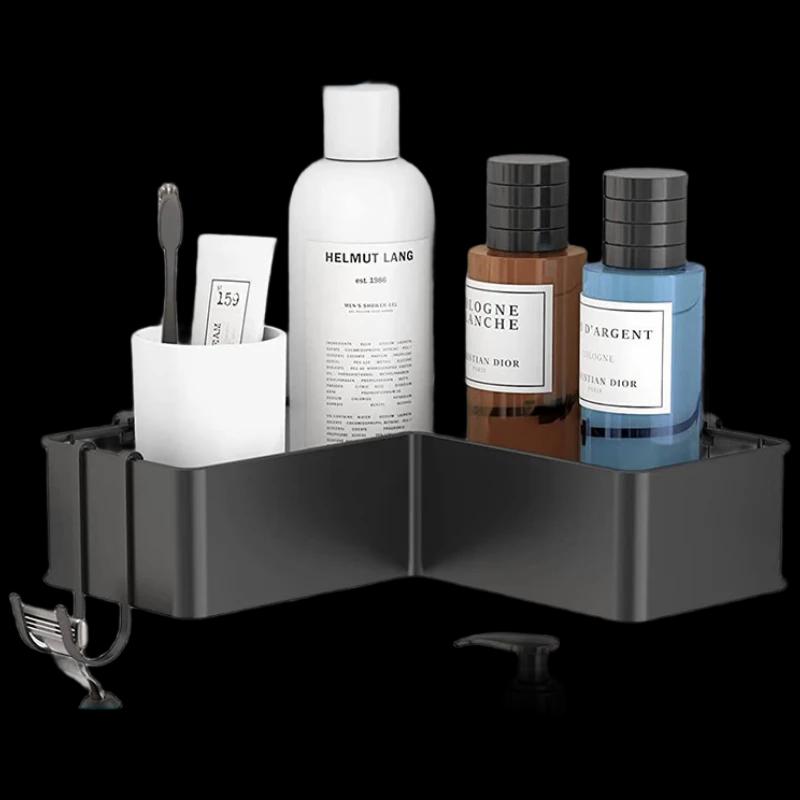 Milin Drill-Free Iron Bathroom Corner Storage Shelf