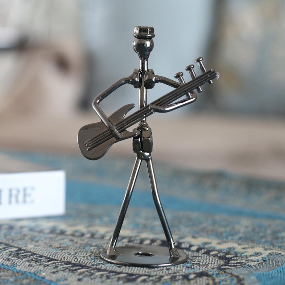 Statue Home Decor Figurine Ornament Desk Decoration Figurine Music Man Band Sculpture Music Band