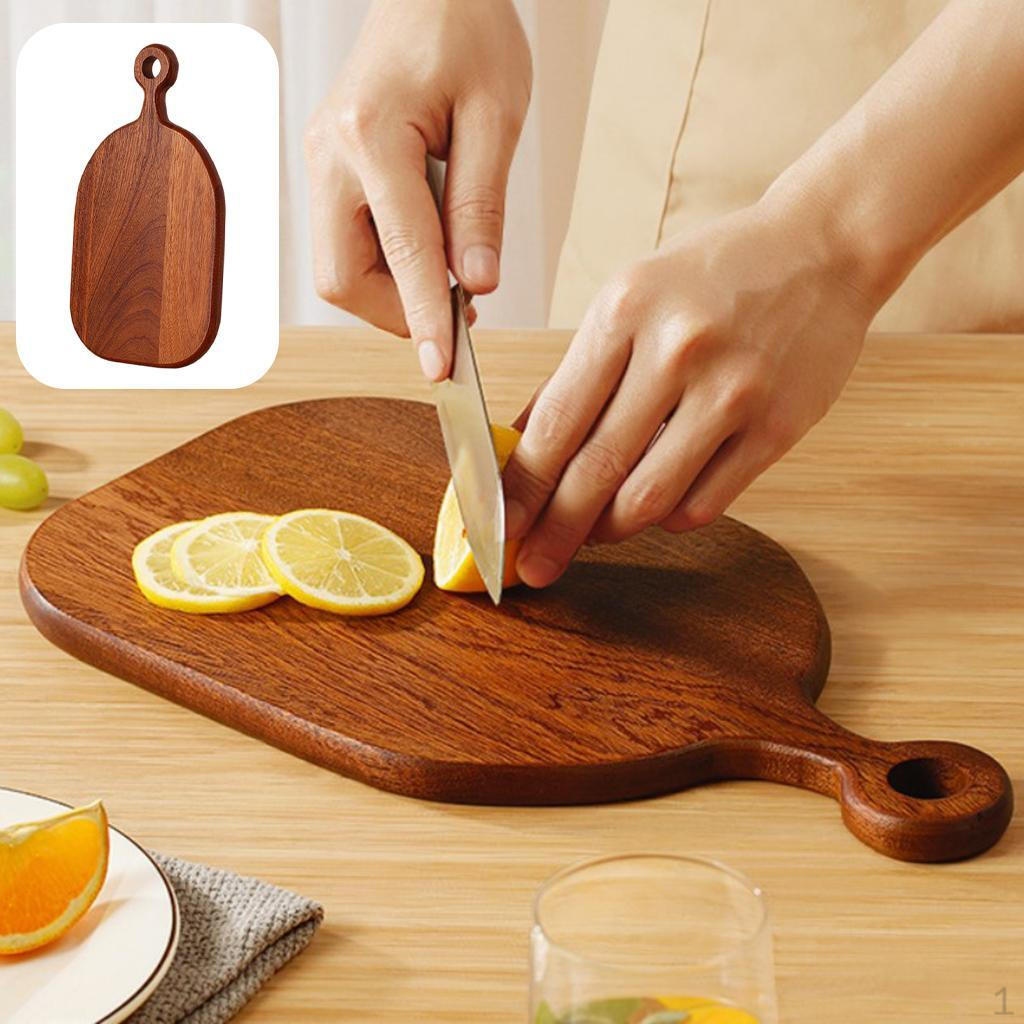 Деревянная сервировочная сковорода-доска-лопатка для бара 370x200x15mm