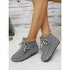 Lace-up Fleece Snow Boots 2025 Winter New Plus-size Warm Cotton Shoes for Women