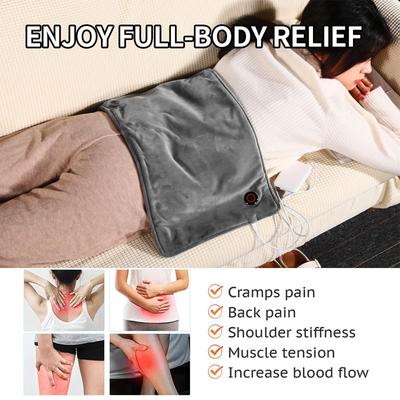 Electric Heating Pad for Back Shoulder Neck Knee Leg Pain Cramps and Arthritis Relief 3 Fast Heating Settings Auto Off