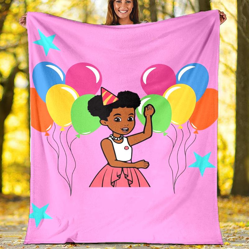 Gracie's Corner Theme Printed Blanket,Perfect for Couch, Bed, Travel & Outdoor Use | Machine Washable, Cozy & Durable.