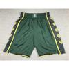Boston Celtics Basketball Shorts Men Women Cotton Athletic Workout Green White Embroidered NBA Team Style