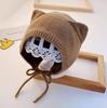 Baby Hat Thin Knitted Wool Ear Protector Hat For Infants And Young Kids Hand Woven Newborn Autumn And Winter Baotou Hat