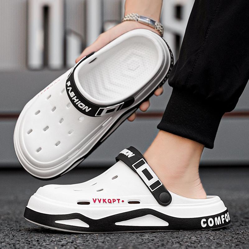 Wear Airy Beach Shoes Couple Men'S And Women'S Summer Outer Baotou Leisure Sports Sandals For Men Everyday Daily Wear
