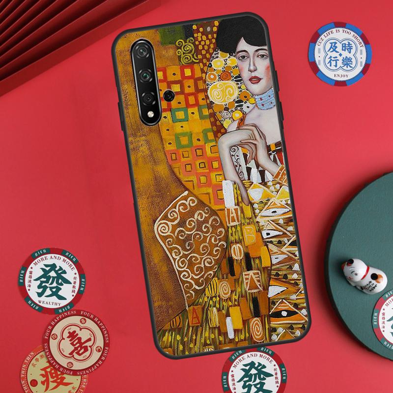 Kiss by Gustav Klimt For Huawei Nova Y73 Y72 Y61 Y91 Y90 Y70 Y60 12s 12i 11i 8i 9 10 SE P60 Pro P30 P40 Lite Case