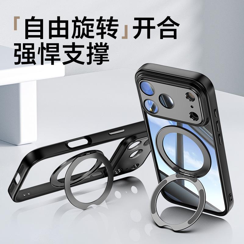 Applicable to iPhone 11ProMax mobile phone case Apple 11e111 rotating bracket 11 armor case 11 anti-drop case