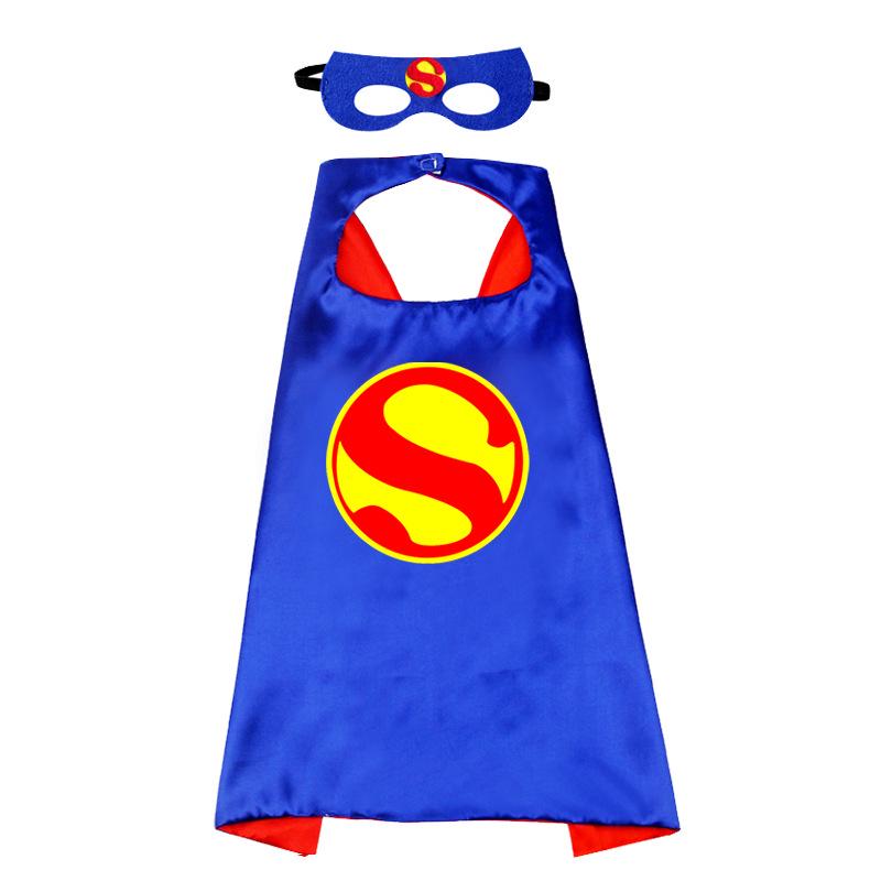 June 1 Kids' Hero Anime Cape: Cartoon Superman, Captain America, Hulk Costume